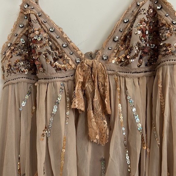 Blush Beaded Dress - Picture 3 of 3